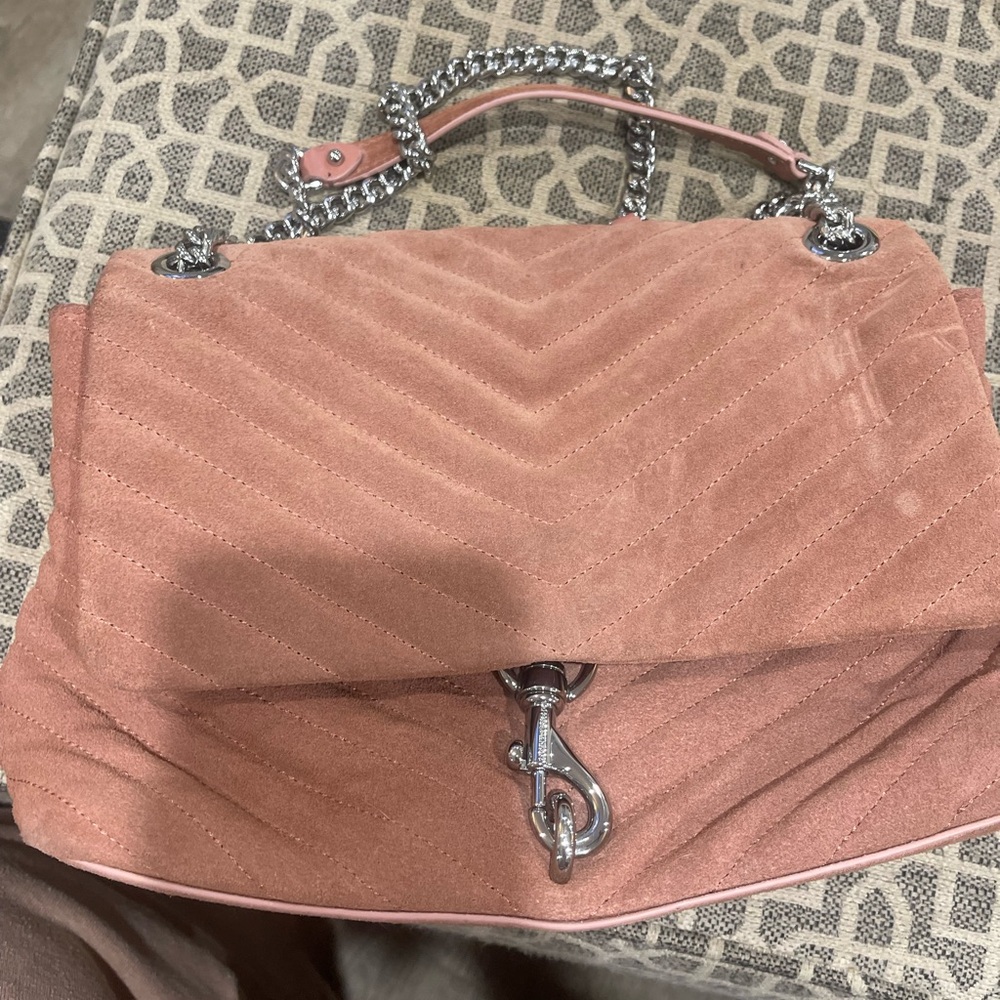 Rebecca Minkoff Blush Suede Shoulder Bag